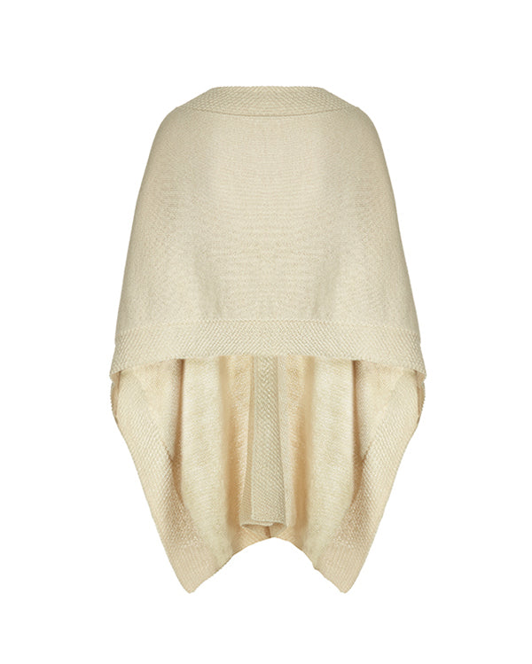 Pearl alpaca cape