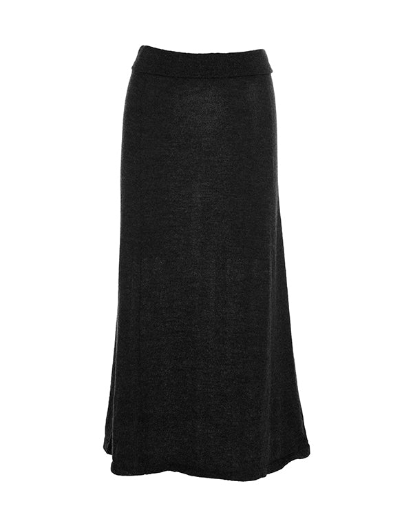 A-line Alpaca Knit Skirt