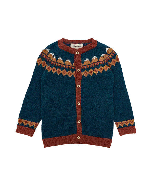 Mountain Cardigan Peacock